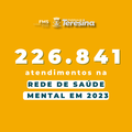 Rede de Saúde Mental de Teresina realizou mais de 200 mil atendimentos em 2023