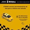 STRANS convoca permissionários de táxi para a vistoria nos veículos