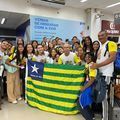 Último grupo formado por atletas piauiense embarca para os Jogos Escolares em Recife