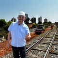 Presidente da Companhia Ferroviária Wilson Martins visita obras do Metrô de Teresina