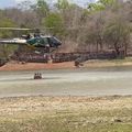 Helicóptero da PM é usado para intensificar combate a incêndios florestais no norte do Piauí