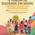 Sesapi abre inscrições para o IV Fórum de Equidade em Saúde para profissionais