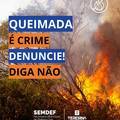 Defesa Civil reforça proibição de queimadas em Teresina e alerta para penalidades previstas em lei
