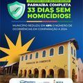 Parnaíba completa 33 dias sem registro de homicídios e apresenta forte queda na violência em 2025