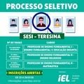 SESI seleciona professor para Teresina e Picos